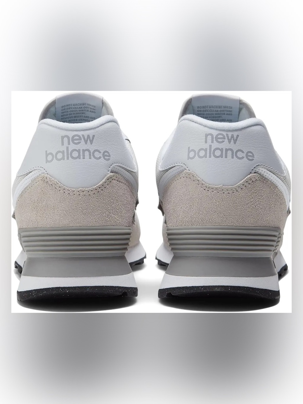 New Balance 574 core Sneakers in Light Grey and White - Picture 3 of 16
